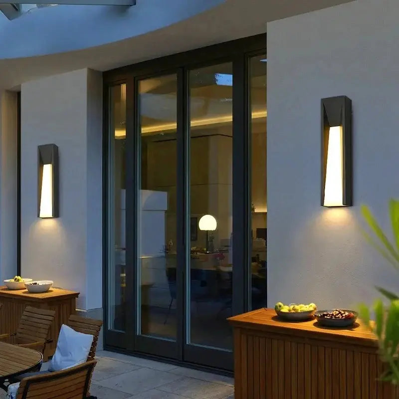 Applique murale extérieure LED IP65 en aluminium, éclairage haut et bas – TERRAZZA | Lumylys