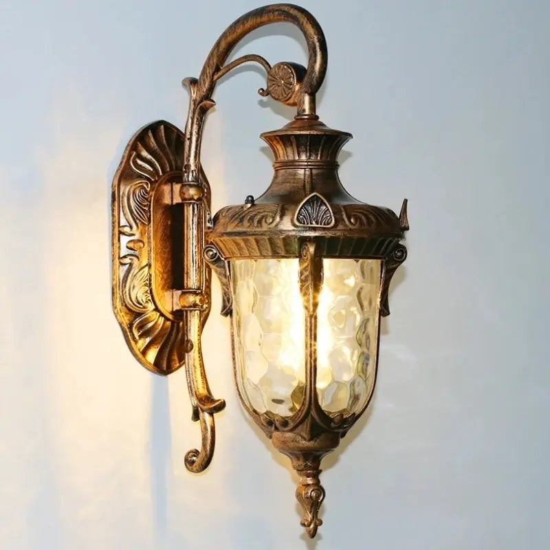 Applique murale extérieure style ancien IP65 en aluminium, douille E27 – ANTICA | Lumylys