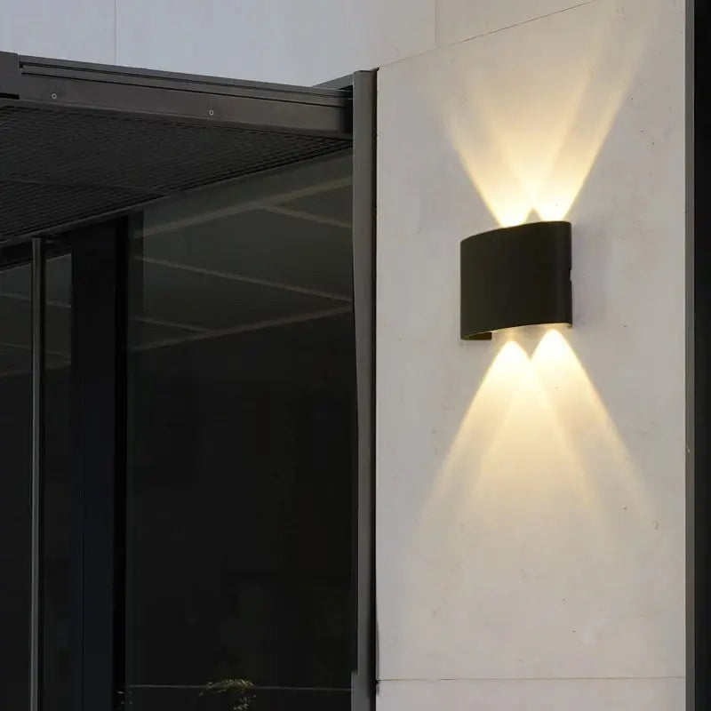 Applique murale extérieure LED IP65 en aluminium, double faisceau haut et bas – ARCO | Lumylys