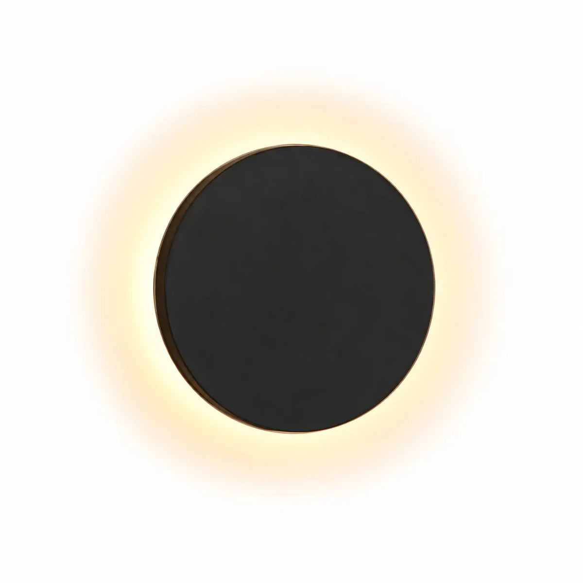 Applique murale extérieure ronde LED IP65 en aluminium noir mat – CIRCA | Lumylys