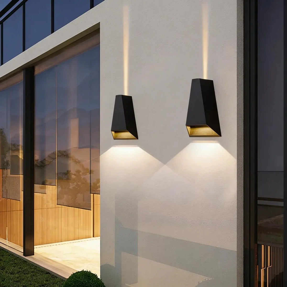 Applique murale extérieure LED IP65 en aluminium, éclairage haut et bas – CONO | Lumylys