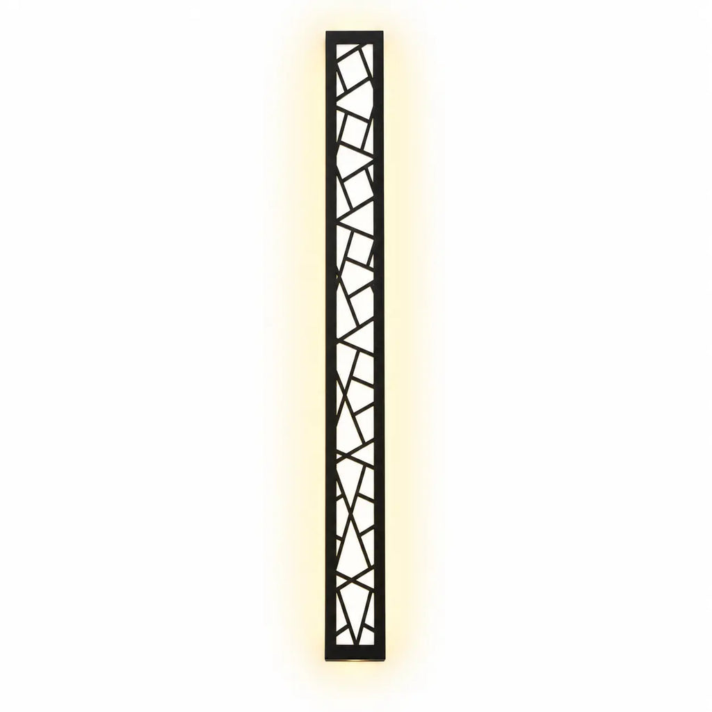 Applique murale extérieure verticale LED IP65 en aluminium noir – VERONA | Lumylys