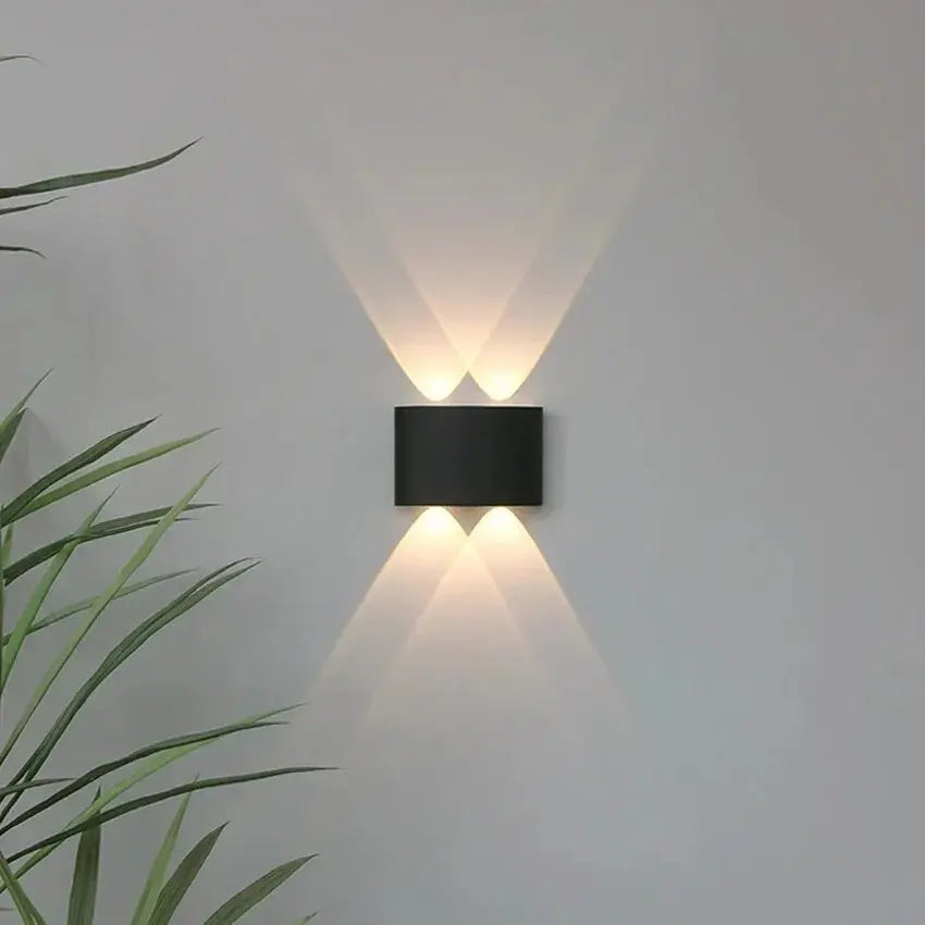 Applique murale extérieure LED IP65 en aluminium, double faisceau haut et bas – ARCO | Lumylys