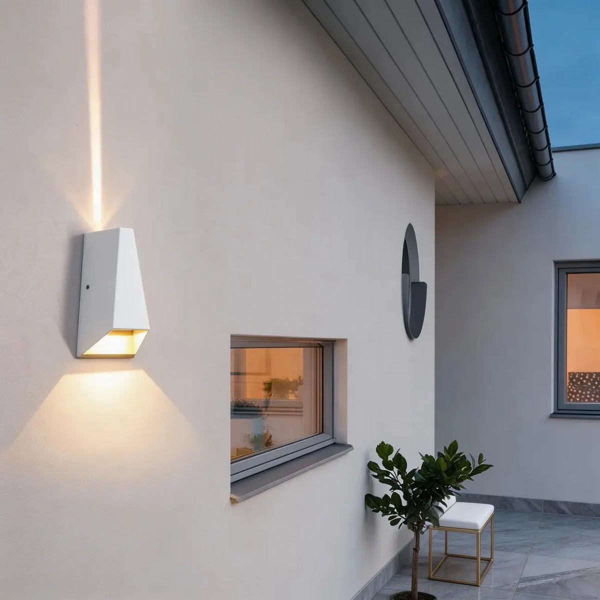 Applique murale extérieure LED IP65 en aluminium, éclairage haut et bas – CONO | Lumylys