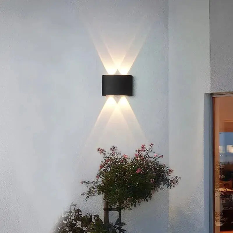 Applique murale extérieure LED IP65 en aluminium, double faisceau haut et bas – ARCO | Lumylys
